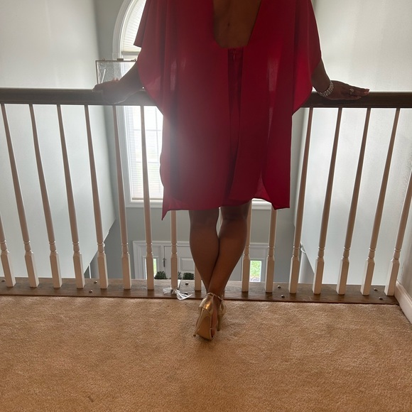 Red Gabrielle Union Party Dress - Picture 5 of 7